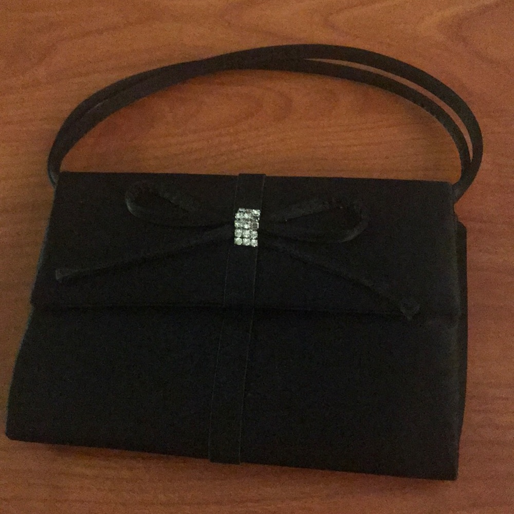Black multi strap handbag